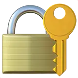 closed lock with key